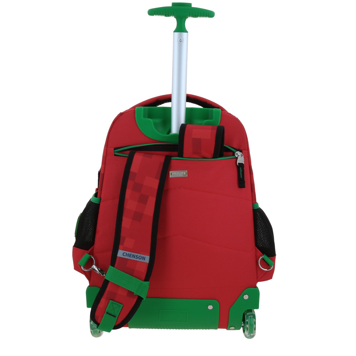 Mochila con Ruedas Chenson Original Roja - Con Llantitas y Diseño Práctico 4