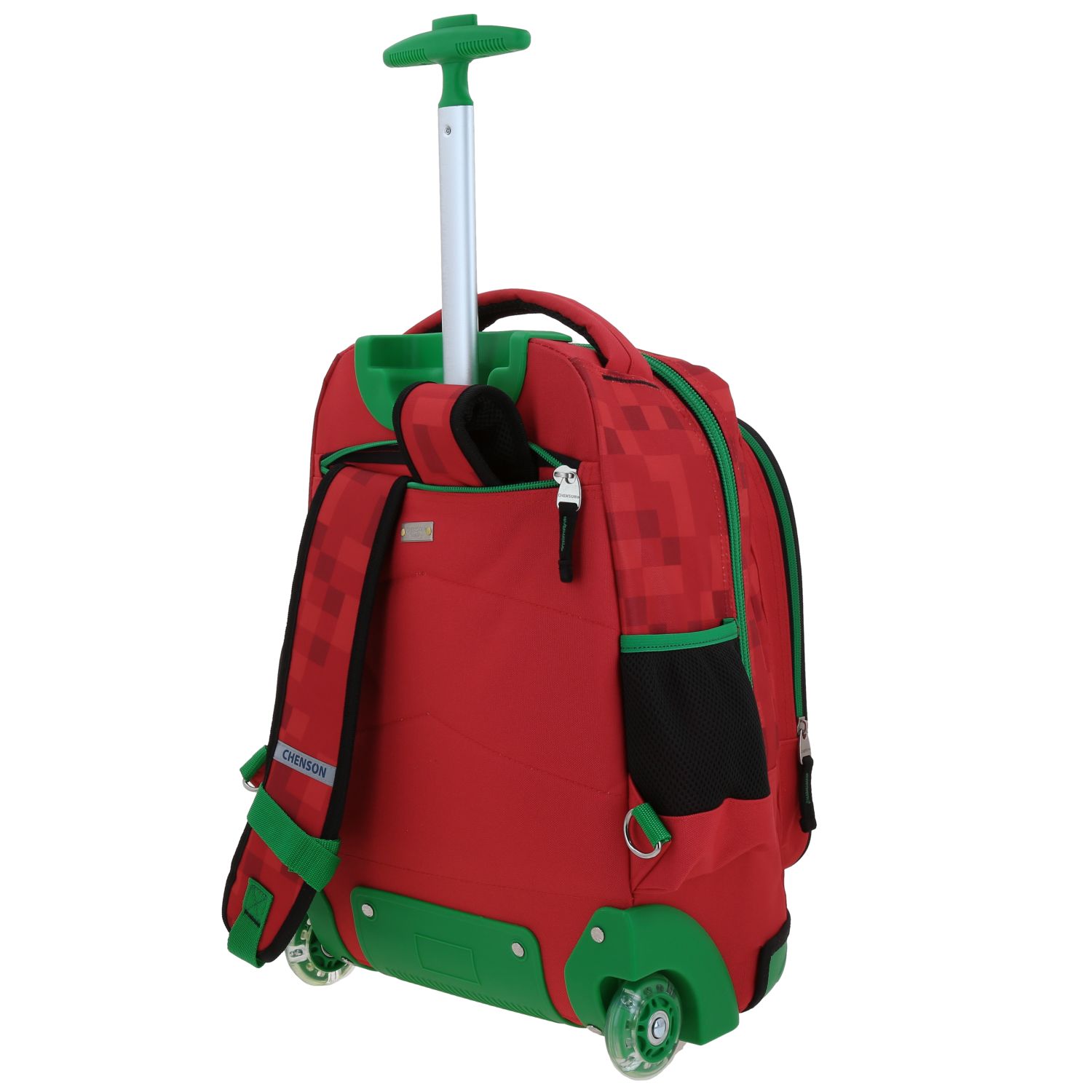 Mochila con Ruedas Chenson Original Roja - Con Llantitas y Diseño Práctico 5