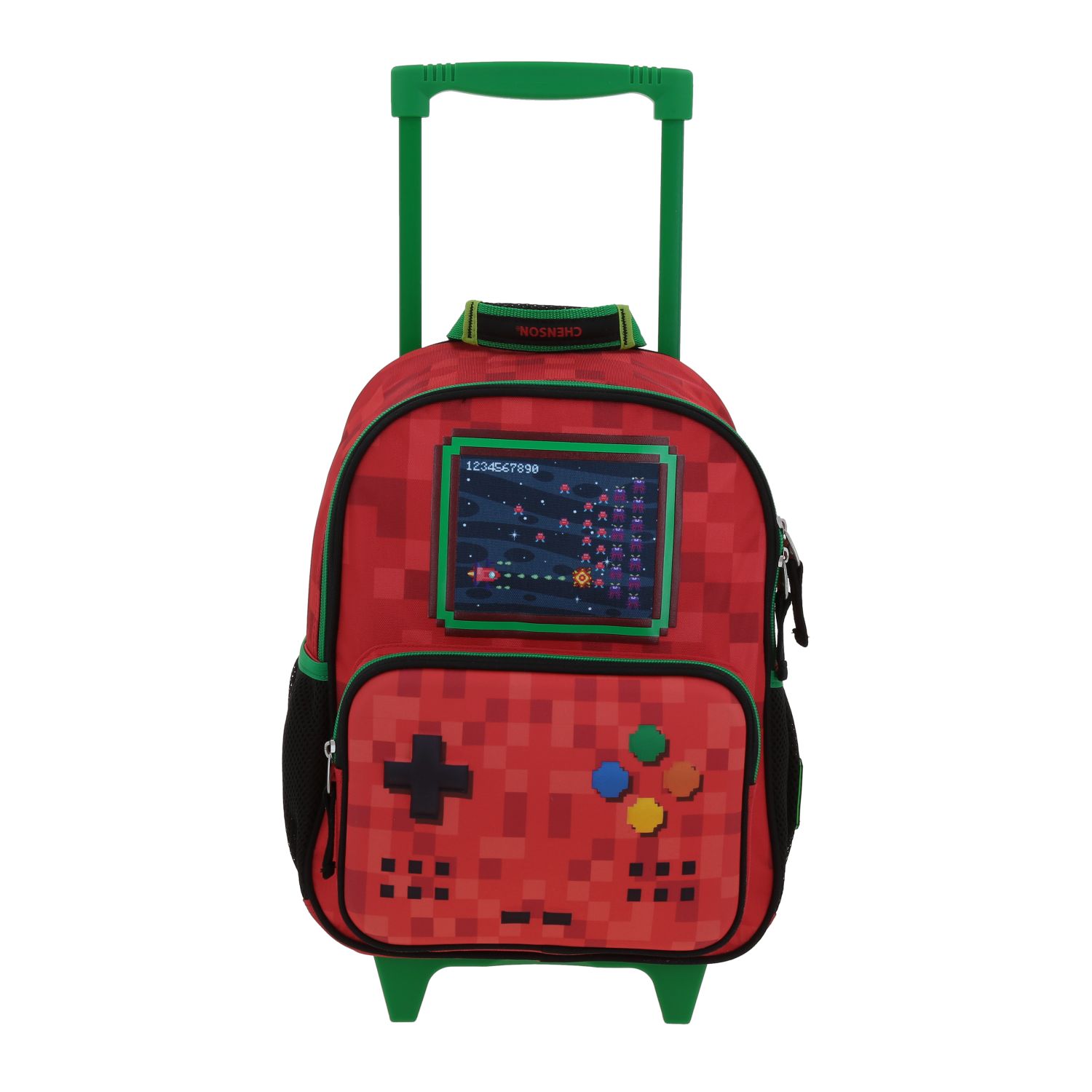 Mochila con Ruedas Chenson Original Roja para Kinder, Diseño Práctico y Funcional