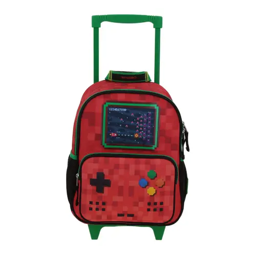Mochila con Ruedas Chenson Original Roja para Kinder, Diseño Práctico y Funcional