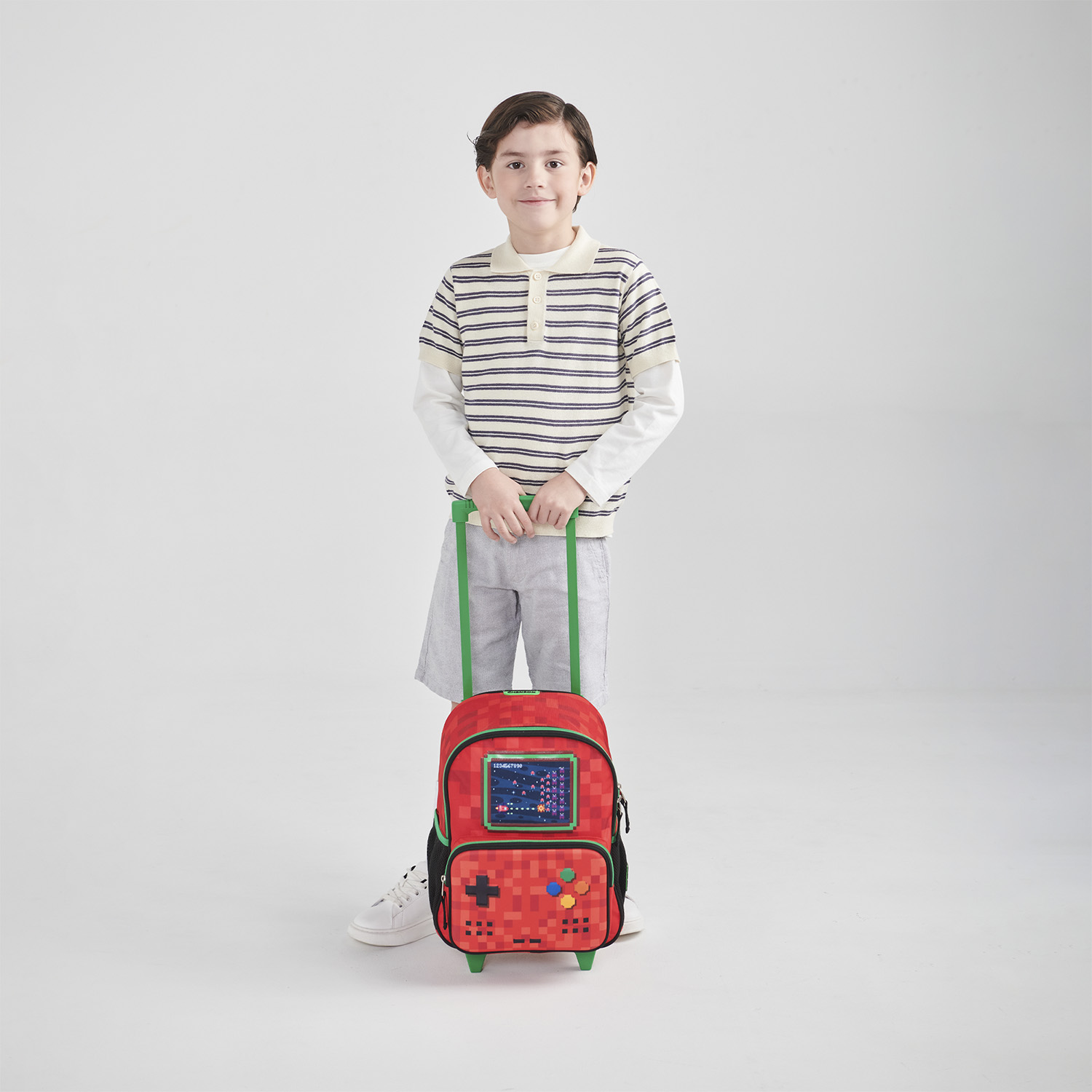 Mochila con Ruedas Chenson Original Roja para Kinder, Diseño Práctico y Funcional - vista 2