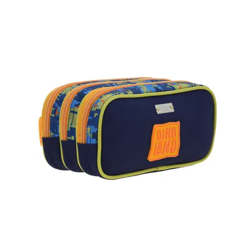 Lapicera escolar azul Chenson Original con triple compartimento 3