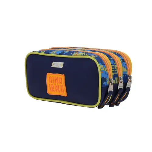 Lapicera escolar azul Chenson Original con triple compartimento 5