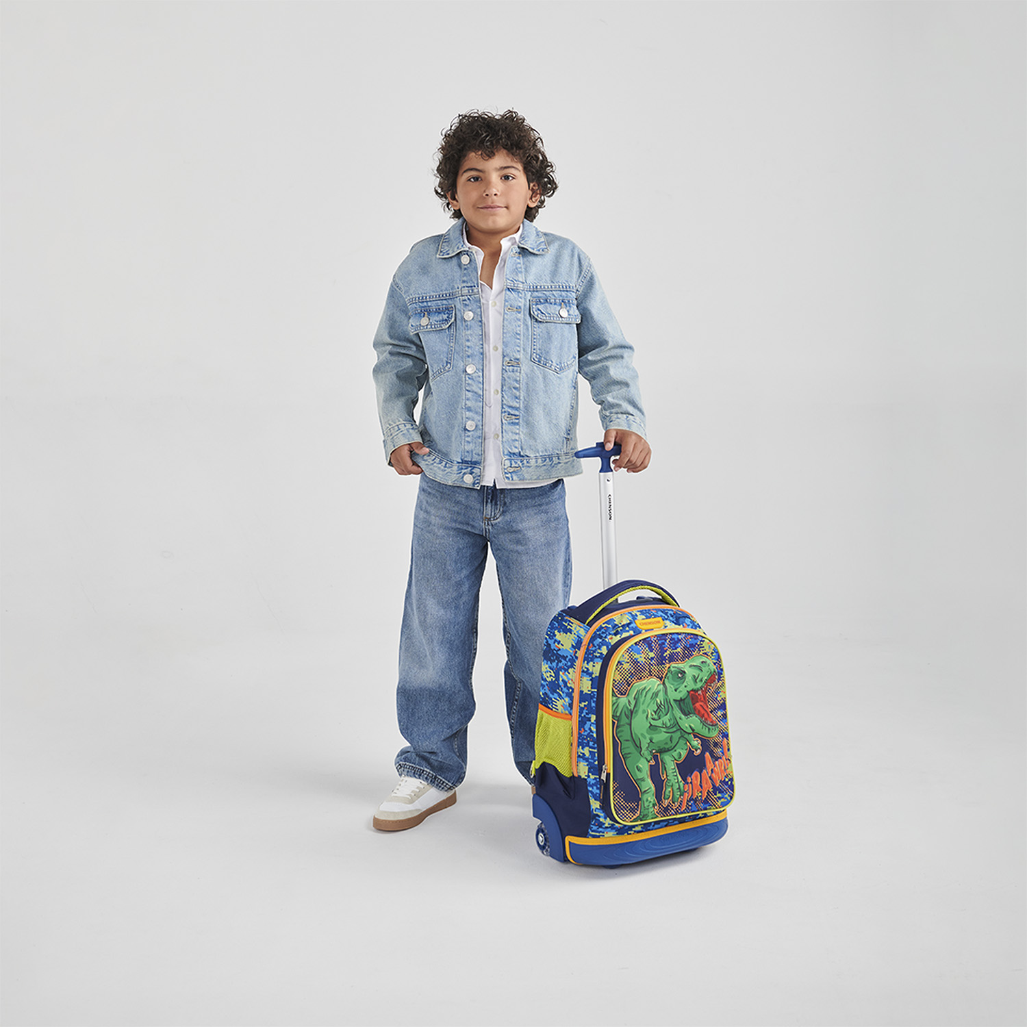 Mochila con Ruedas Chenson Original Azul con Llantitas y Diseño Moderno - vista 2