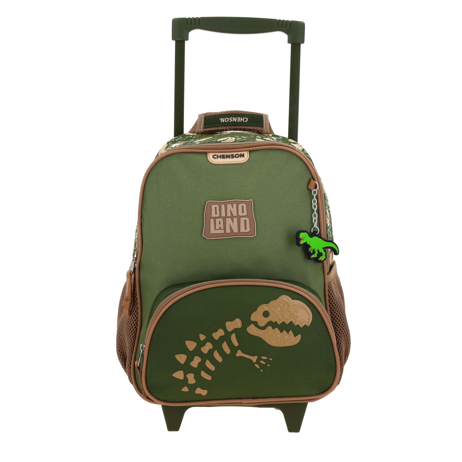 Mochila con Ruedas Chenson Original Verde Seco para Kinder - Diseño Funcional