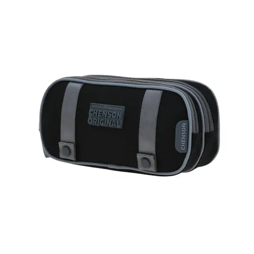 Lapicera escolar Chenson Original negra con doble compartimento 2