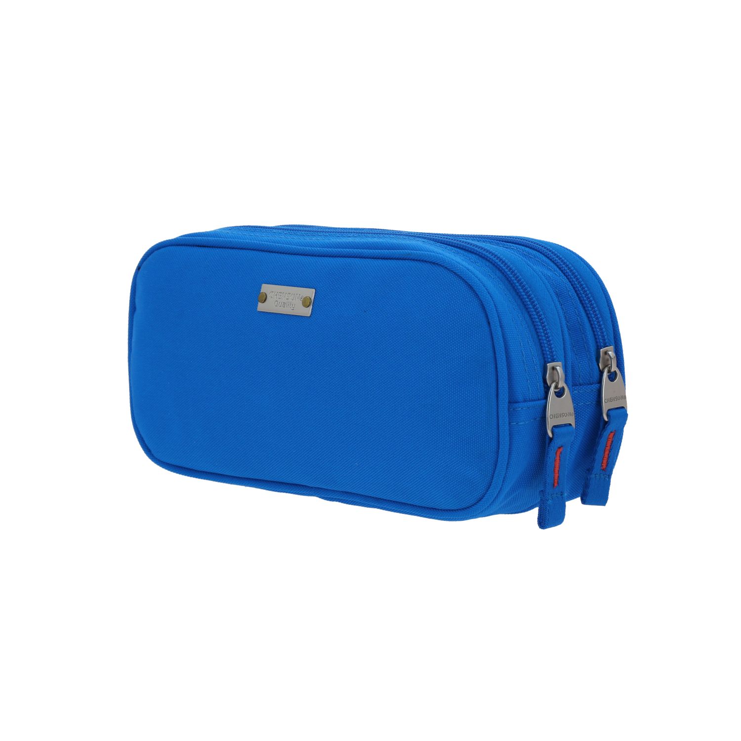 Lapicera escolar Chenson Original azul con doble compartimento y diseño moderno 5