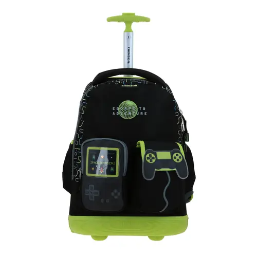 Mochila con Ruedas Chenson Original Negro | Escolar Resistente 1