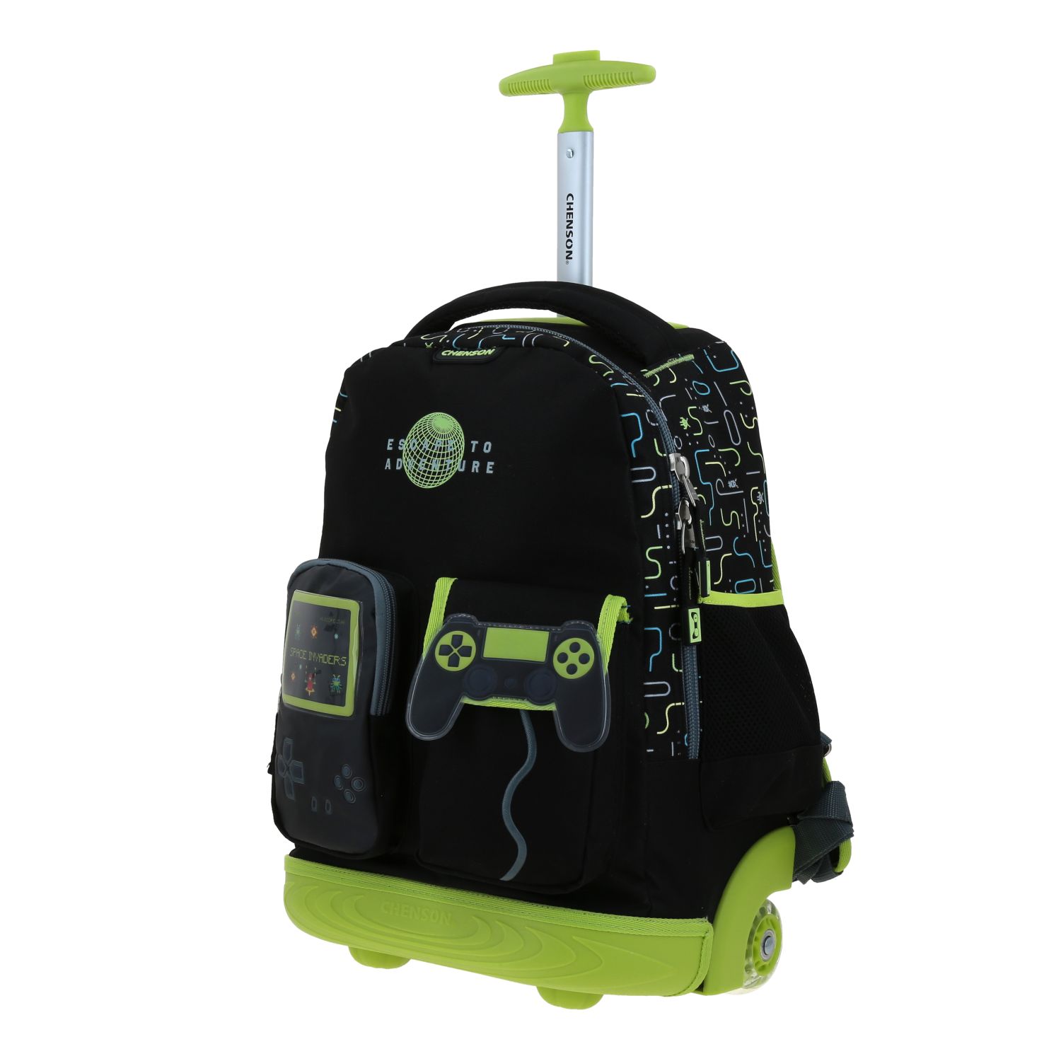 Mochila con Ruedas Chenson Original Negro | Escolar Resistente 2