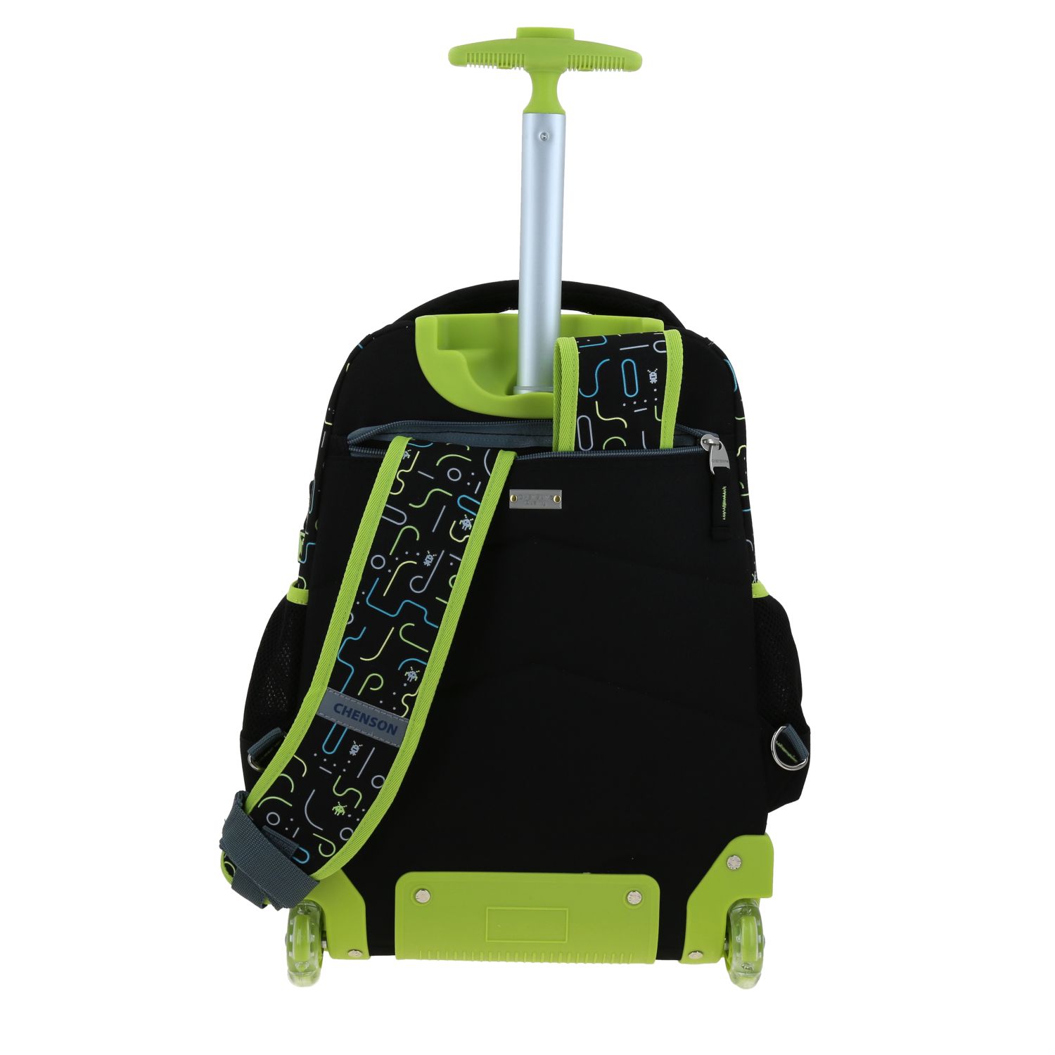 Mochila con Ruedas Chenson Original Negro | Escolar Resistente 4