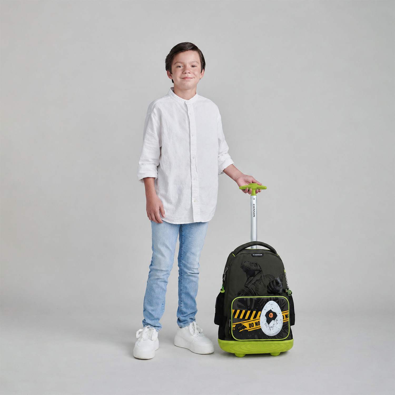 Mochila con Ruedas Chenson Original Gris | Escolar Resistente - vista 2