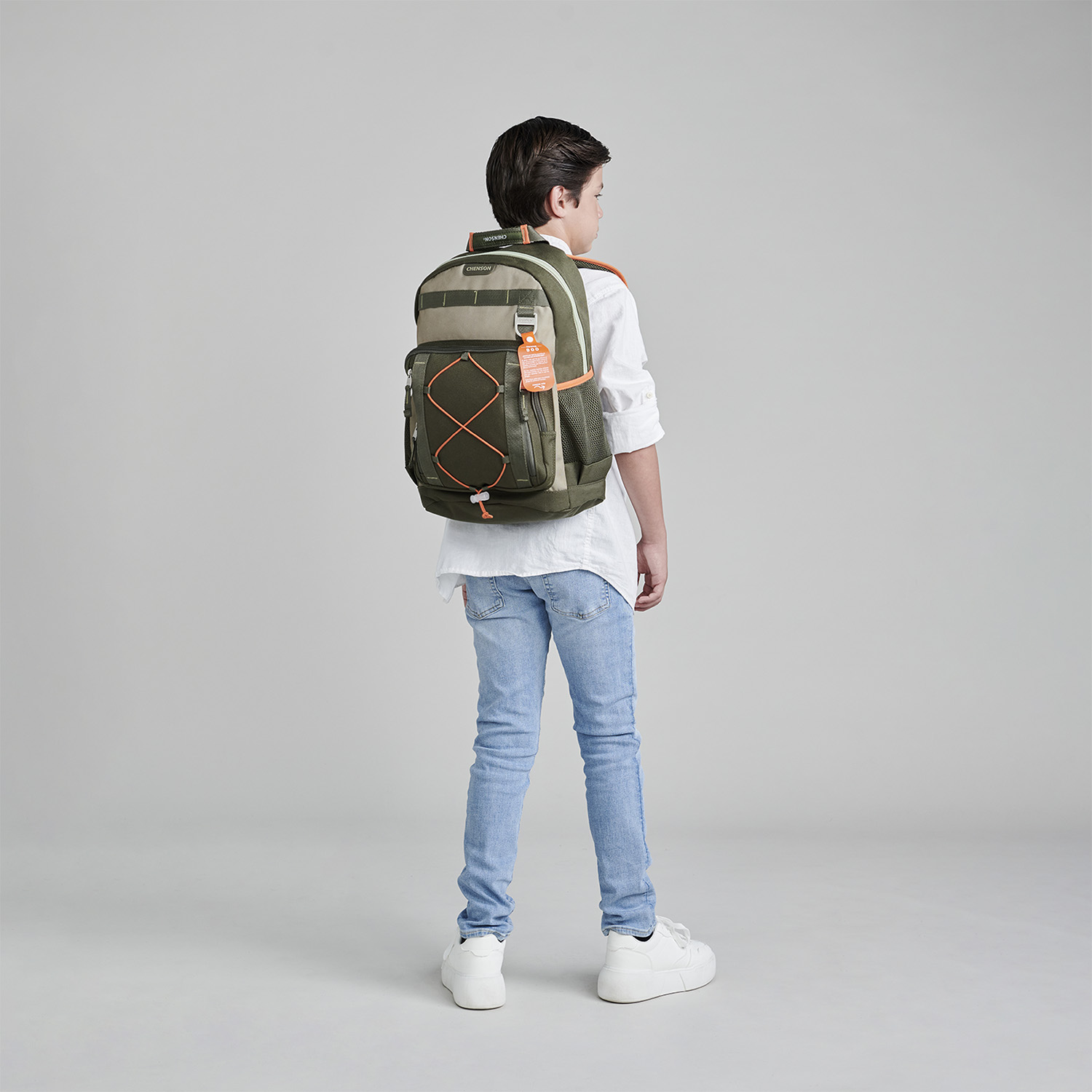 Mochila Chenson Original Verde Seco 31cm - Resistente y Práctica - vista 2