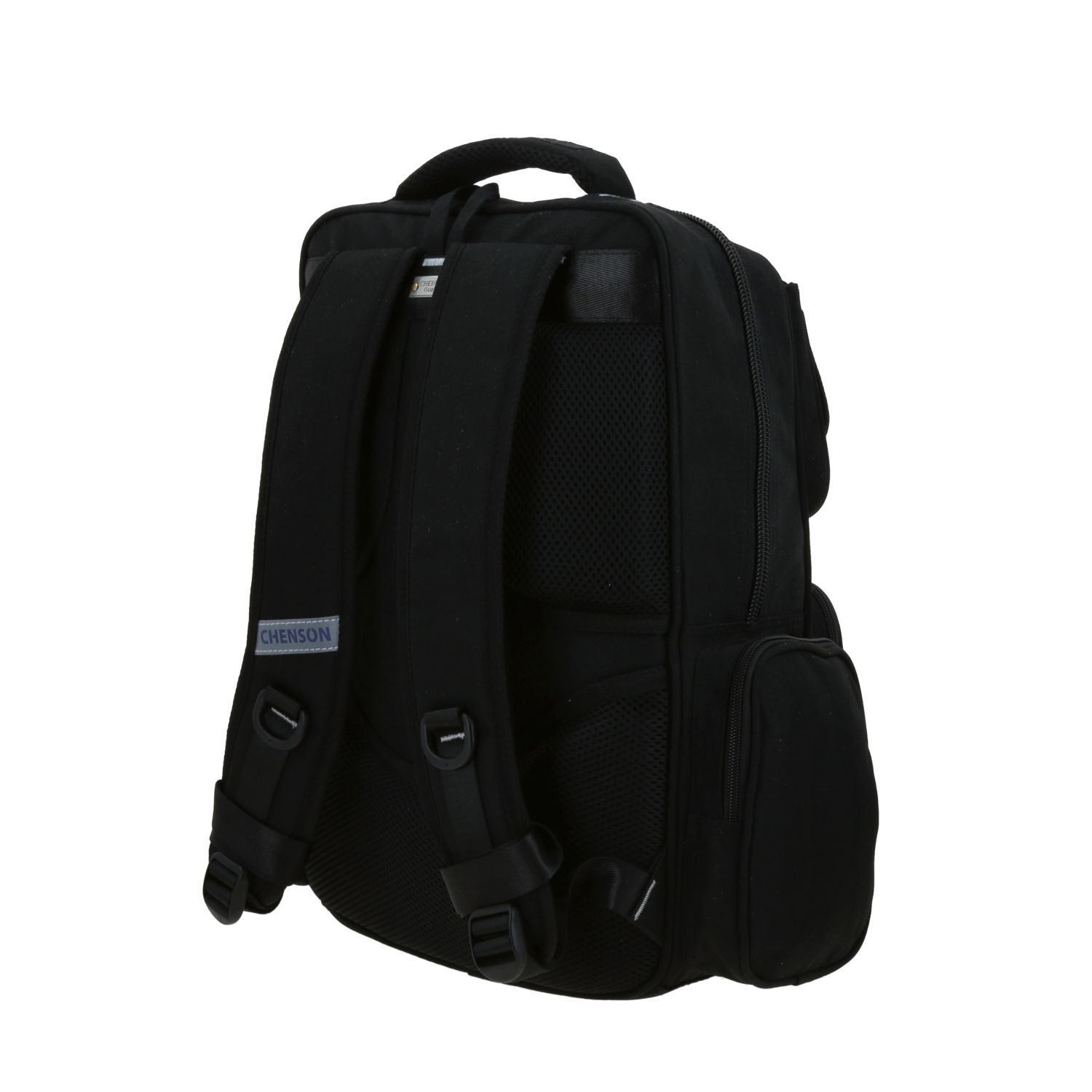 Mochila Chenson Original Negro 30cm Escolar Resistente 5