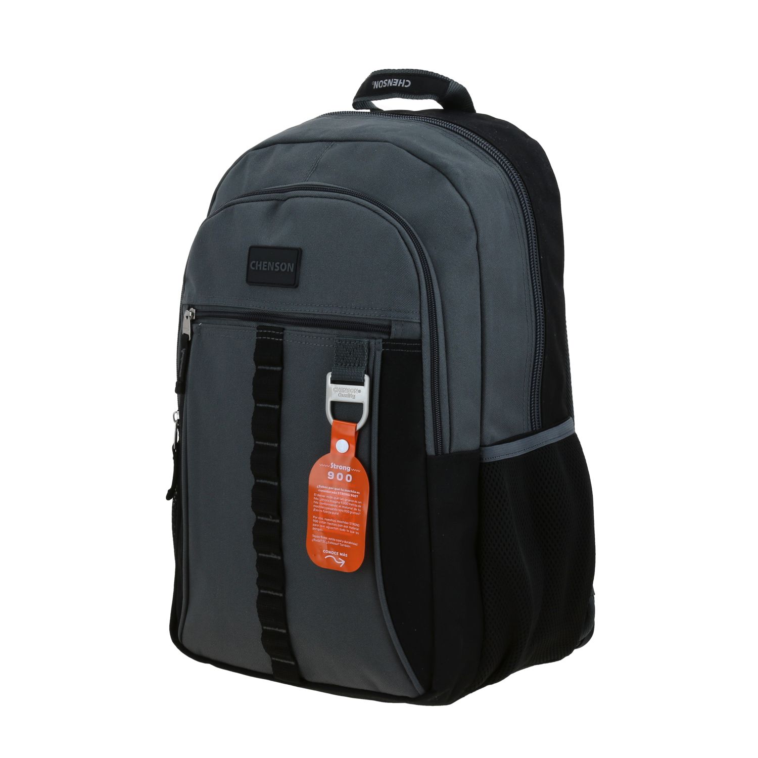 Mochila Chenson Original Gris 30L Resistente Escolar 2