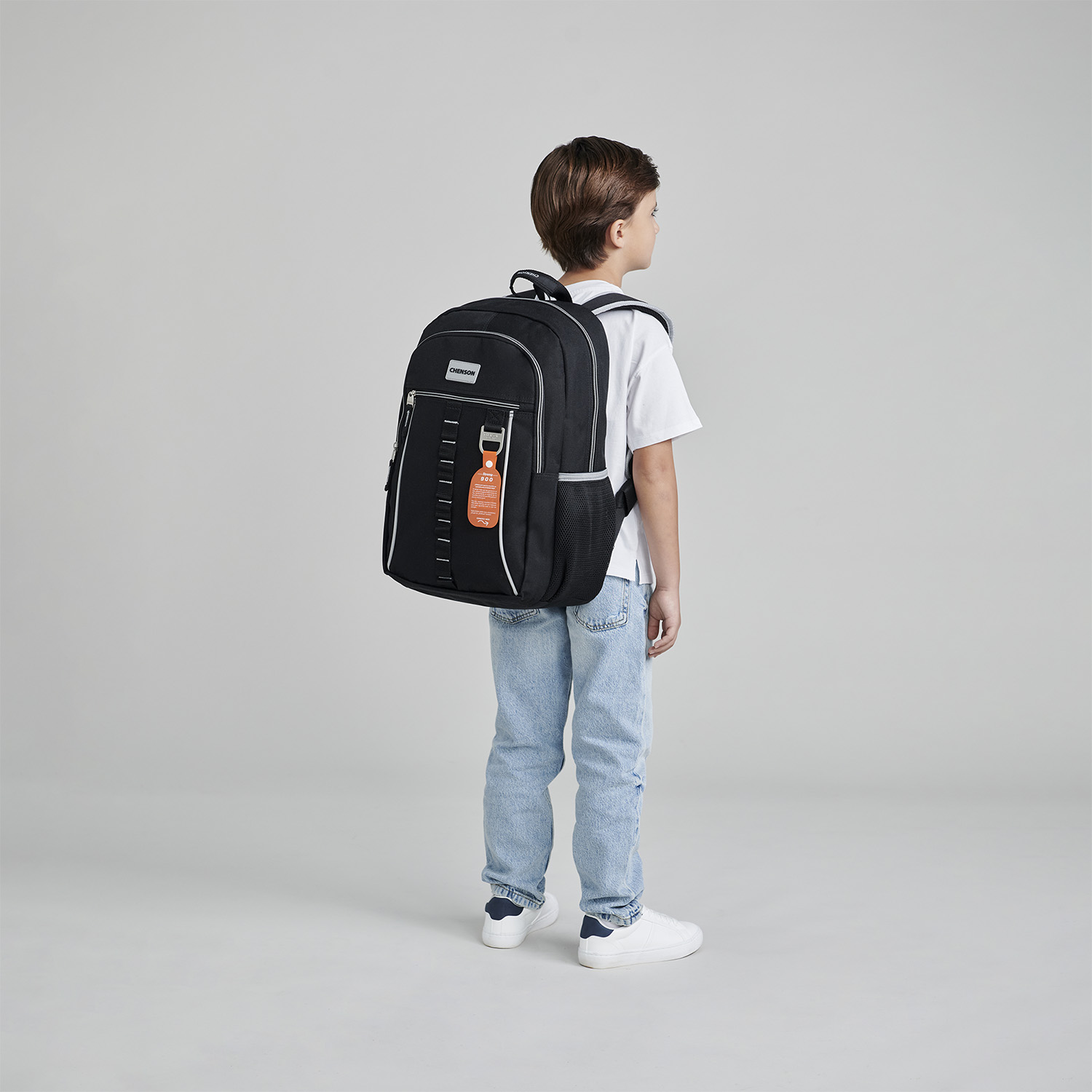 Mochila Chenson Original Negro 30x43 cm Escolar Resistente - vista 2