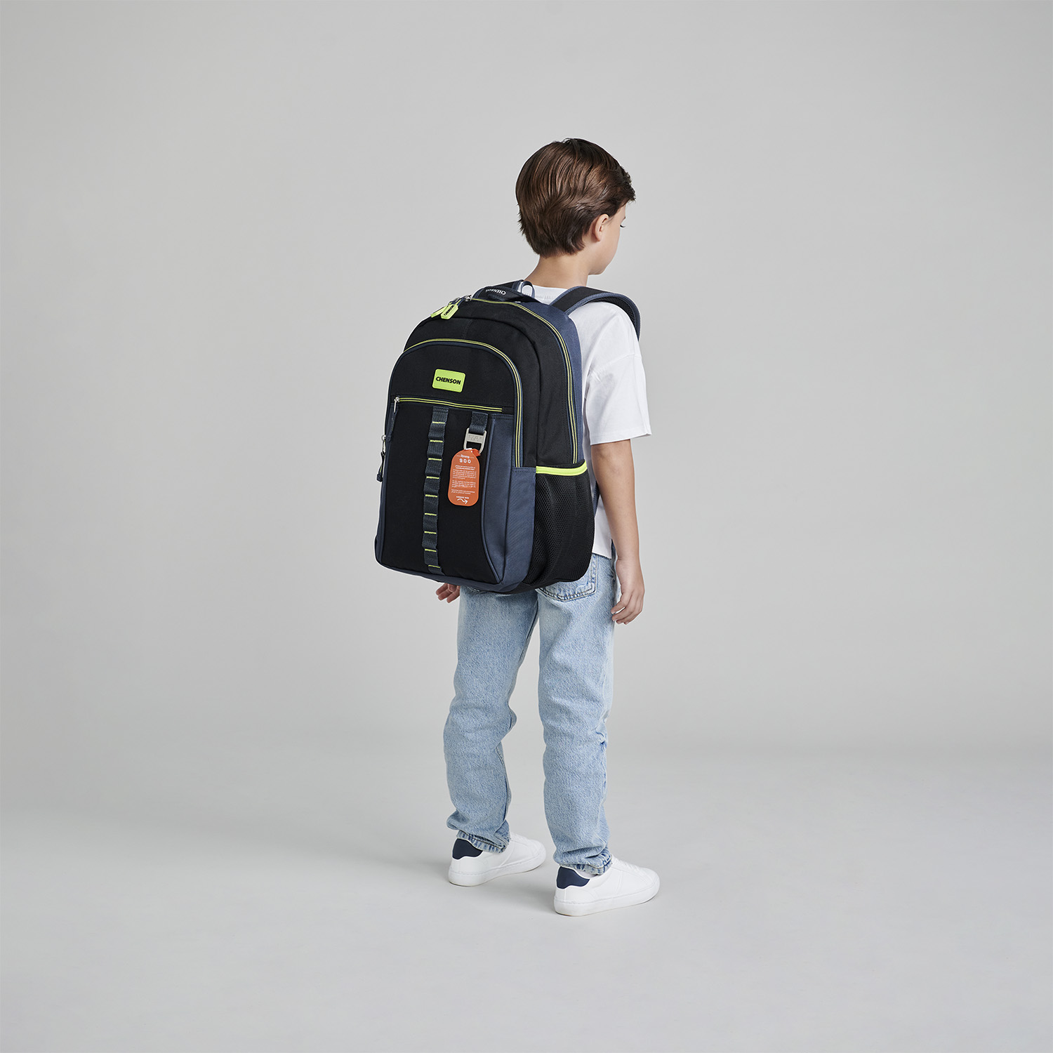 Mochila Chenson Original Verde 30x43 | Backpack Resistente - vista 2