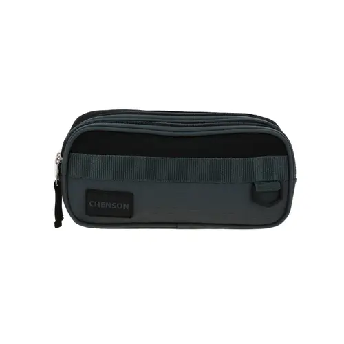 Lapicera Chenson Original Gris 23cm | Estuche Escolar Resistente