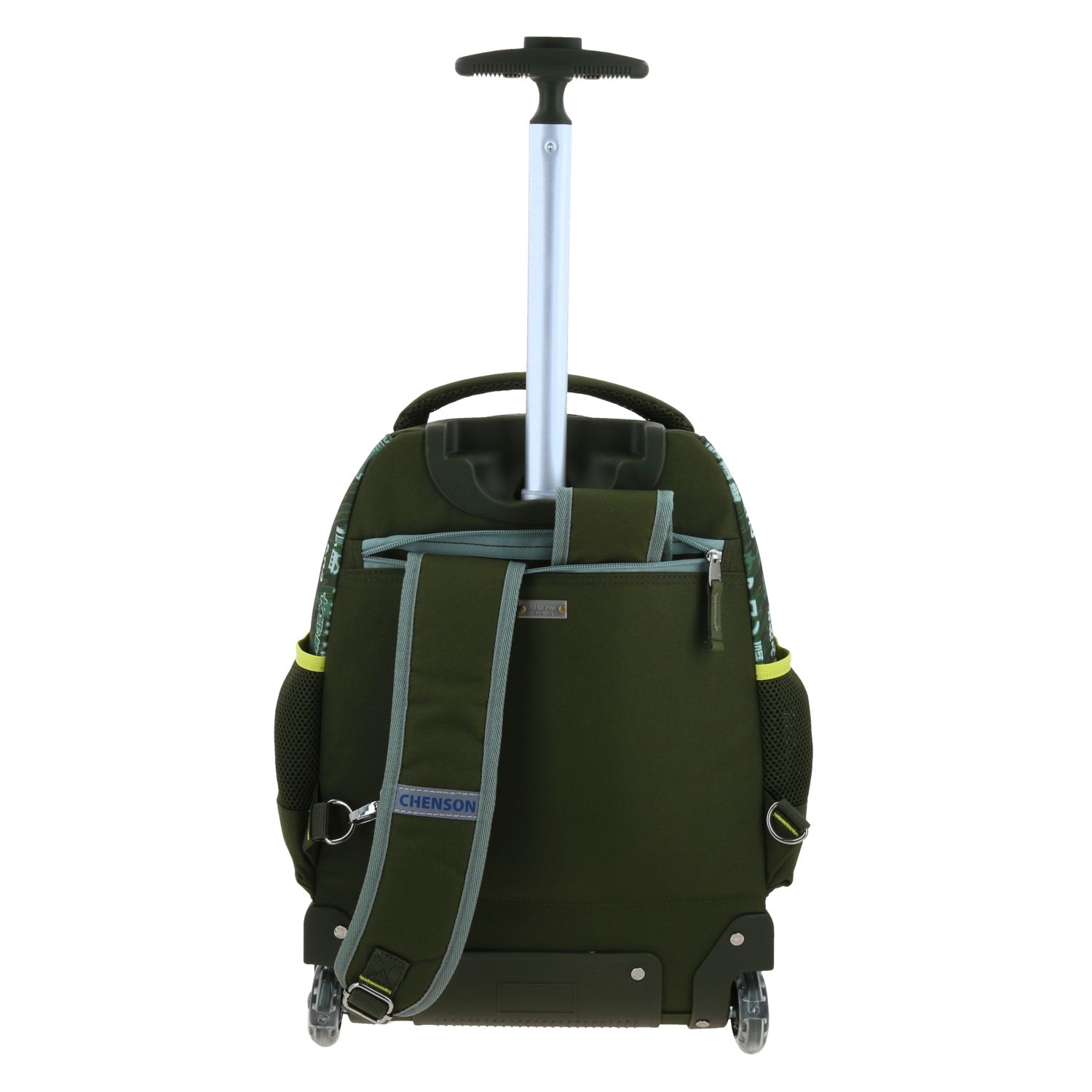Mochila con Ruedas Chenson Original Verde Seco | Escolar 4