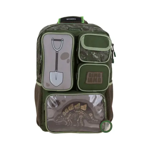 Mochila Chenson Original Verde Seco 43cm Resistente Escolar