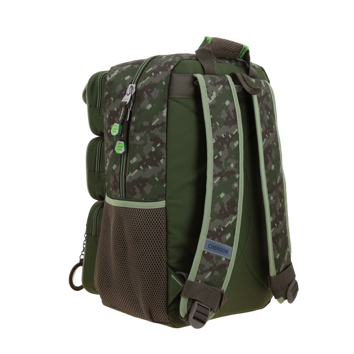 Mochila Chenson Original Verde Seco 43cm Resistente Escolar 3