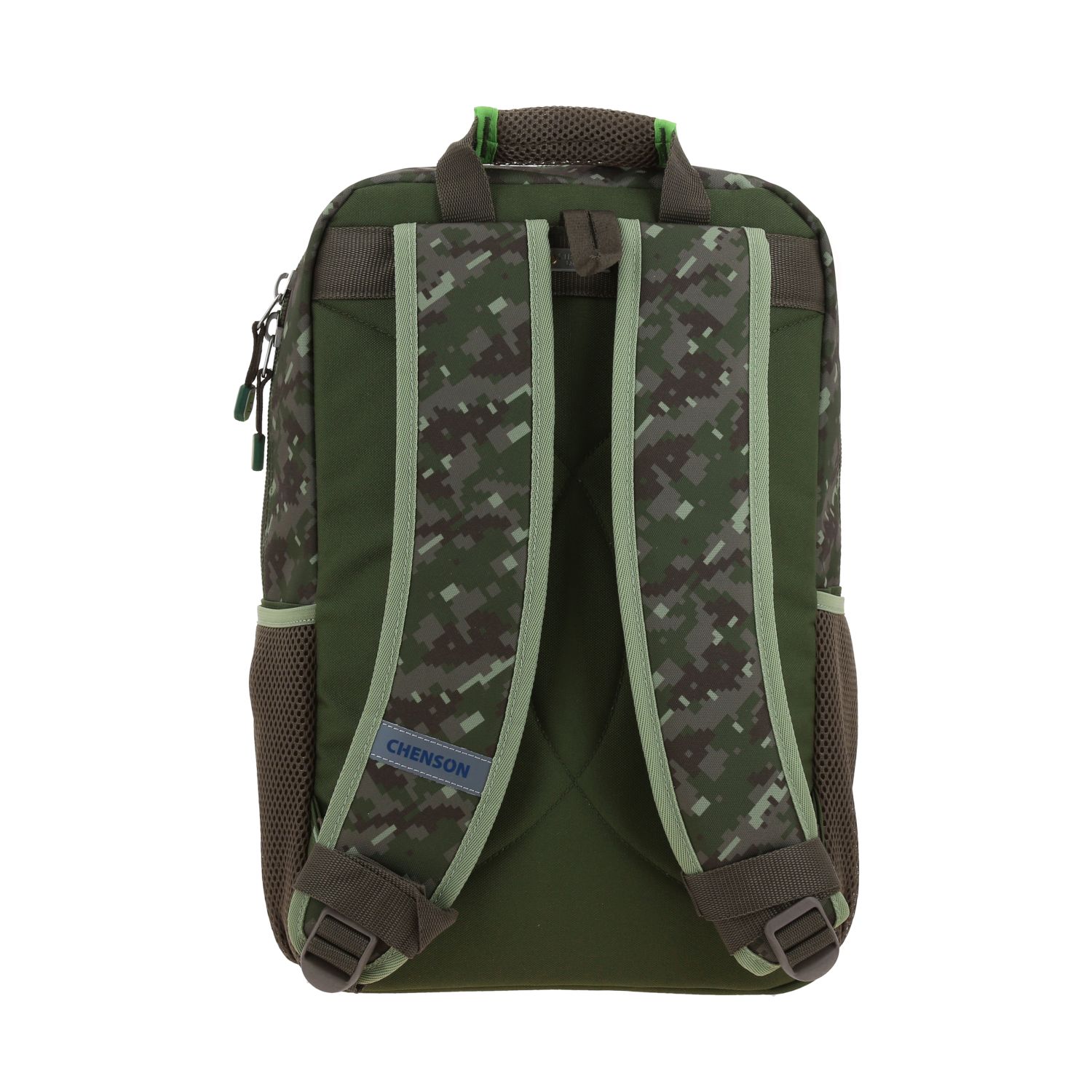Mochila Chenson Original Verde Seco 43cm Resistente Escolar 4