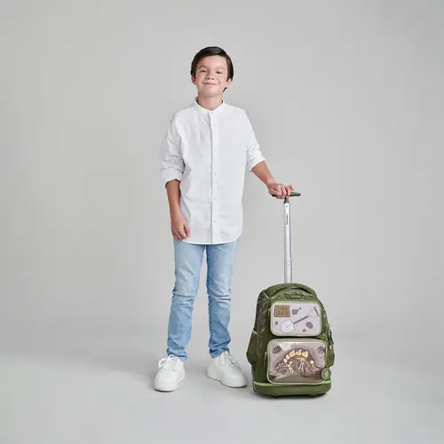 Mochila con Ruedas Chenson Original Verde Seco 33cm - vista 2