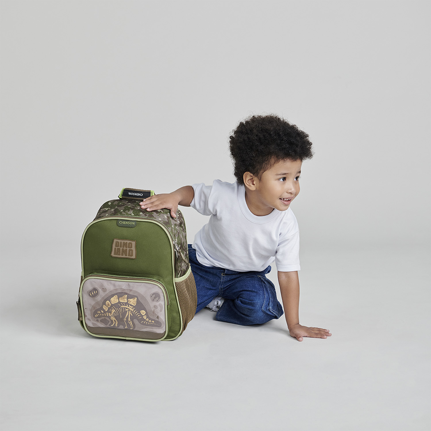 Mochila Chenson Original Verde Seco 25x30x13 cm Escolar - vista 2