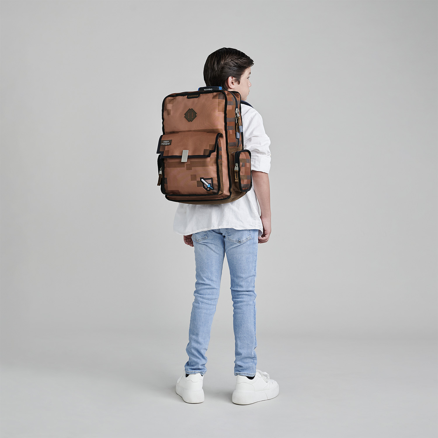 Mochila Chenson Original Café 30cm - Backpack Resistente - vista 2