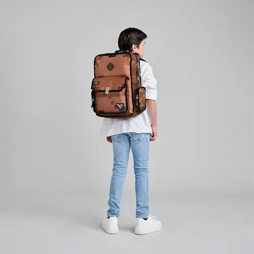 Mochila Chenson Original Café 30cm - Backpack Resistente - vista 2