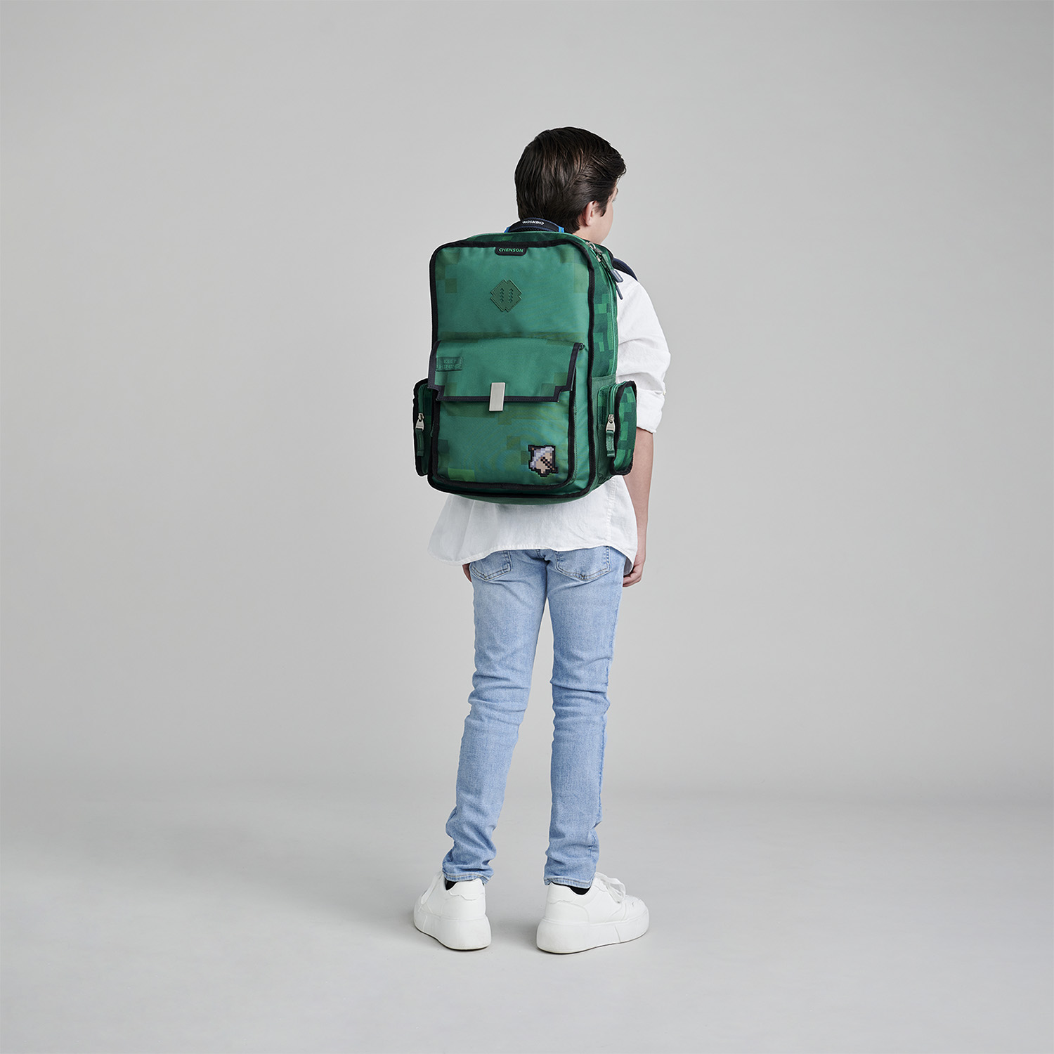 Mochila Chenson Original Verde | Backpack Escolar Resistente - vista 2