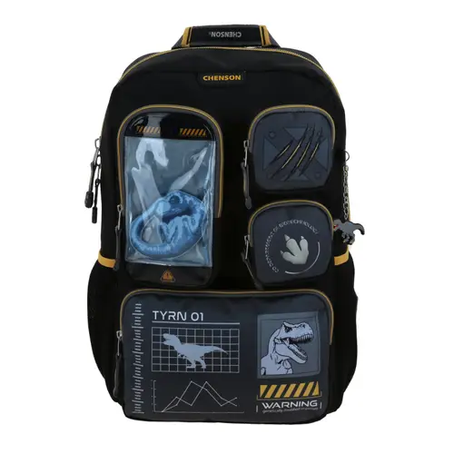 Mochila Chenson Original Negro 28x43 cm | Escolar Resistente
