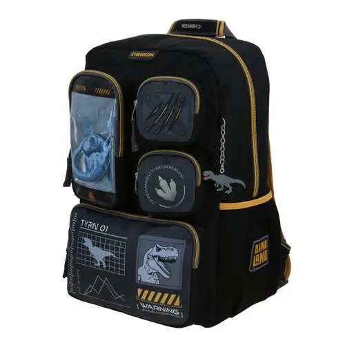 Mochila Chenson Original Negro 28x43 cm | Escolar Resistente 2