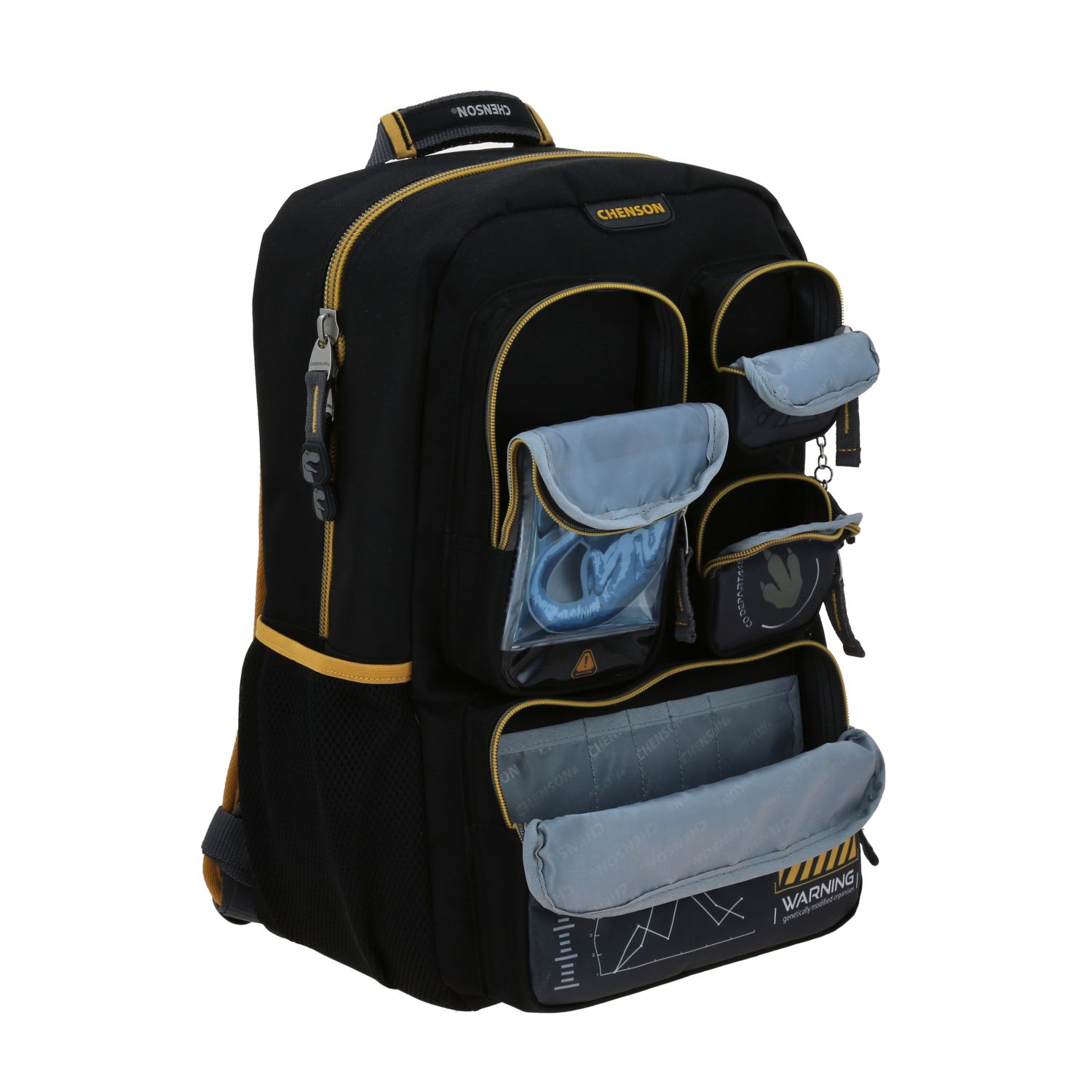 Mochila Chenson Original Negro 28x43 cm | Escolar Resistente - vista 2