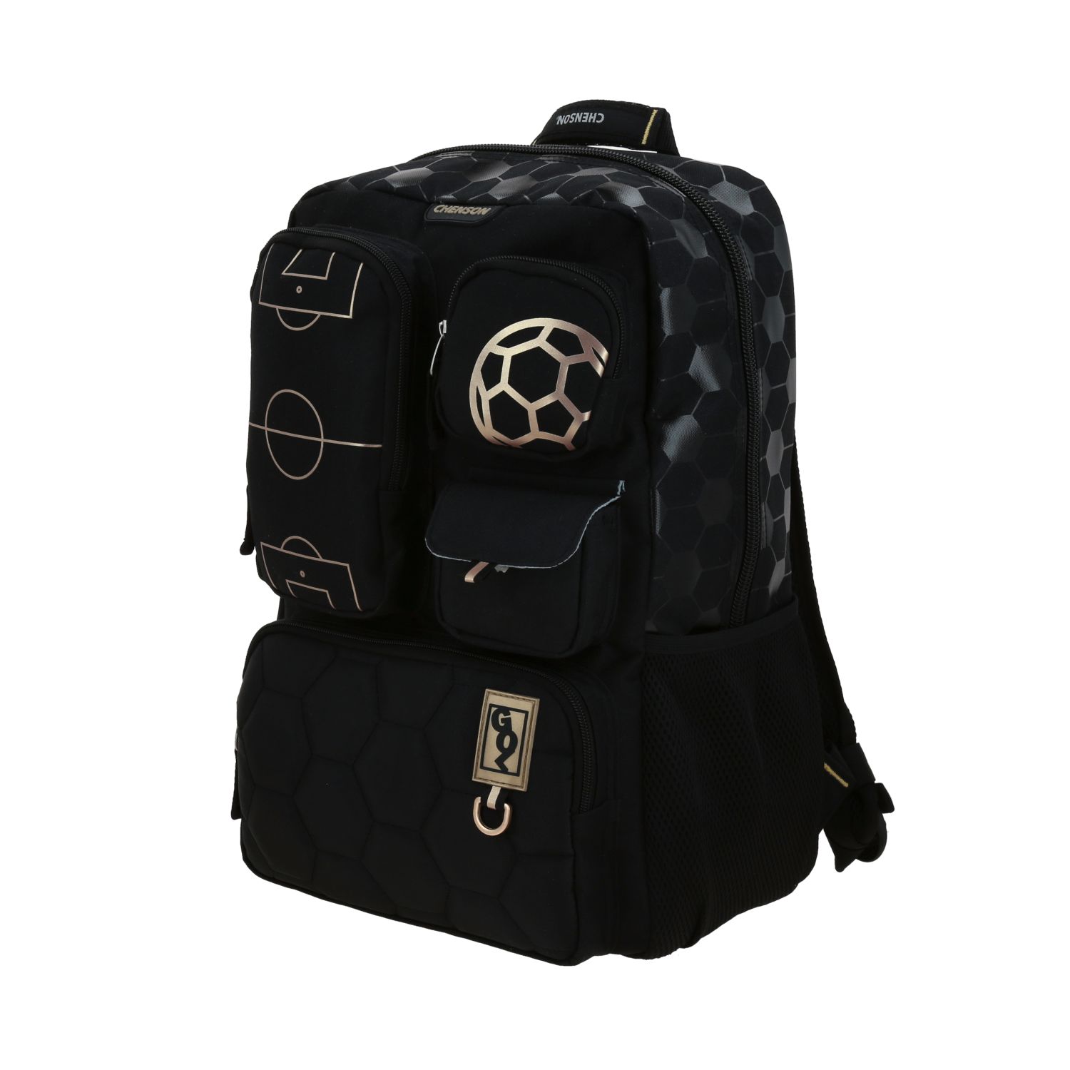Mochila Chenson Original Negro 28x43x18 Escolar Resistente 2