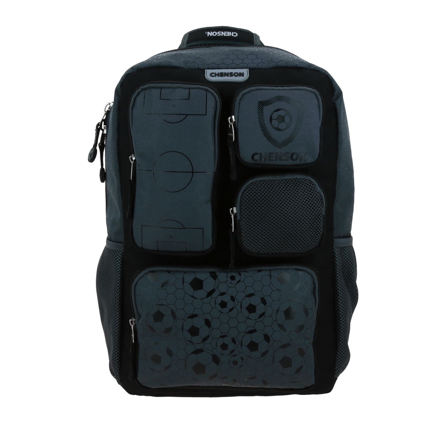 Mochila escolar Chenson Original negra con amplio compartimento y diseño moderno