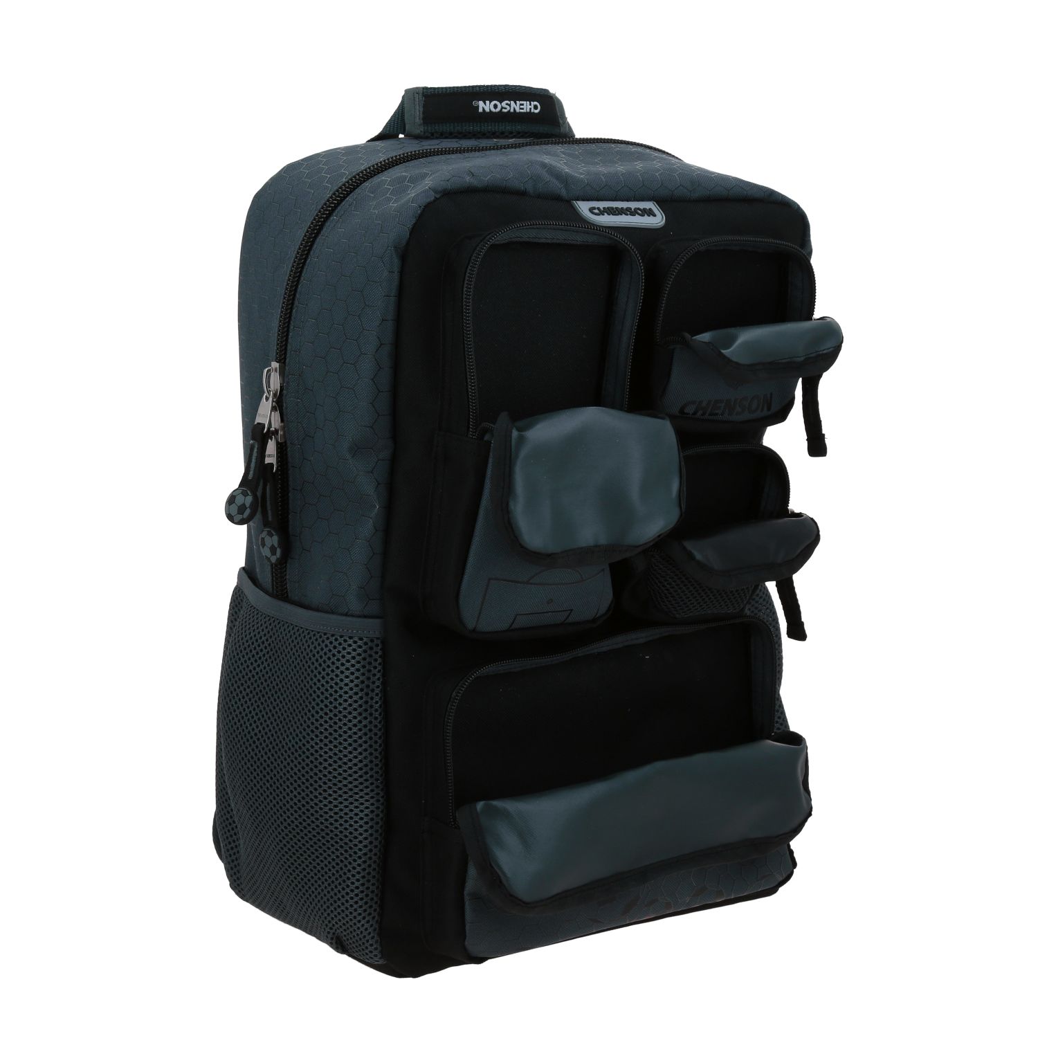 Mochila escolar Chenson Original negra con amplio compartimento y diseño moderno - vista 2