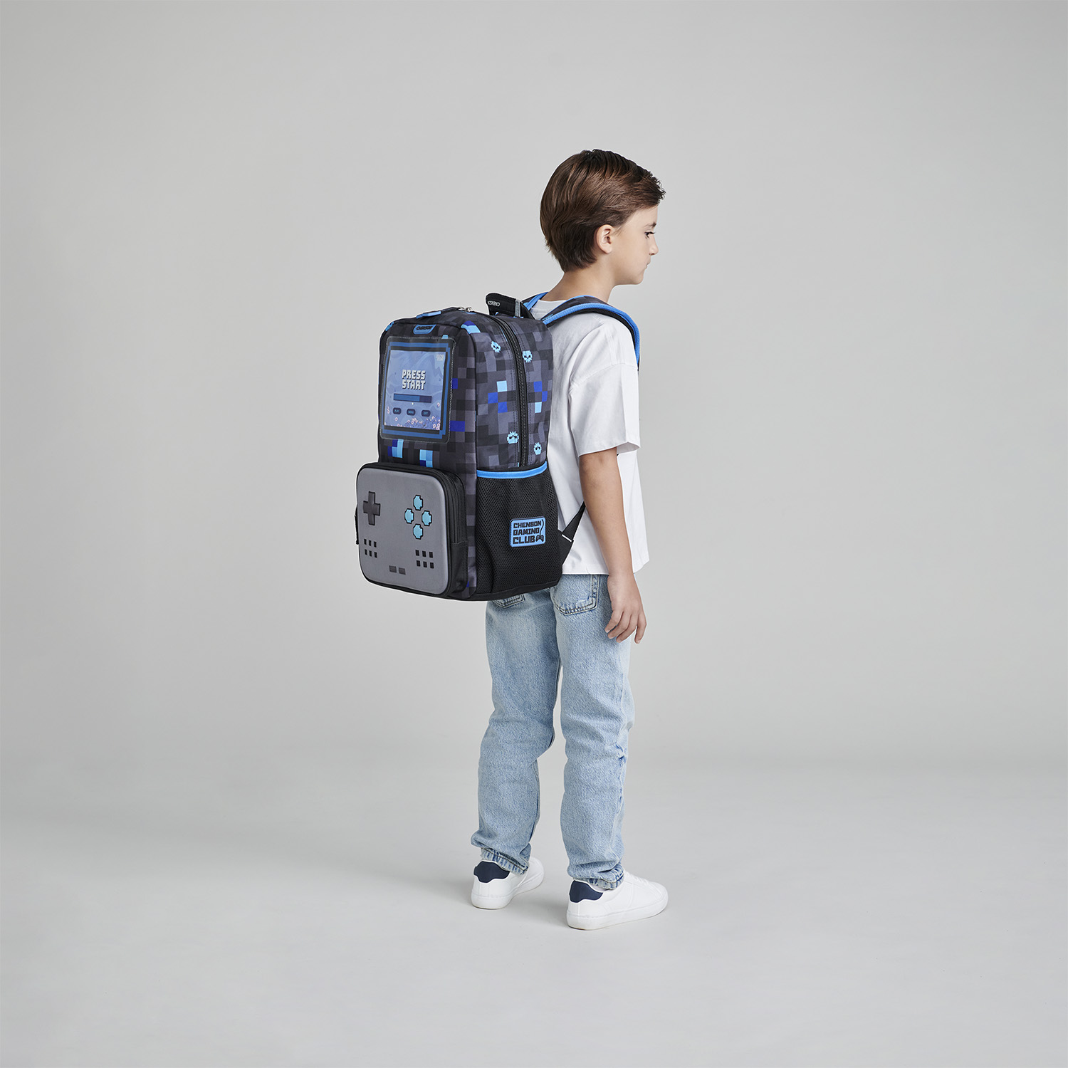 Mochila Chenson Original Negro 27.5cm - Backpack Escolar Resistente - vista 2
