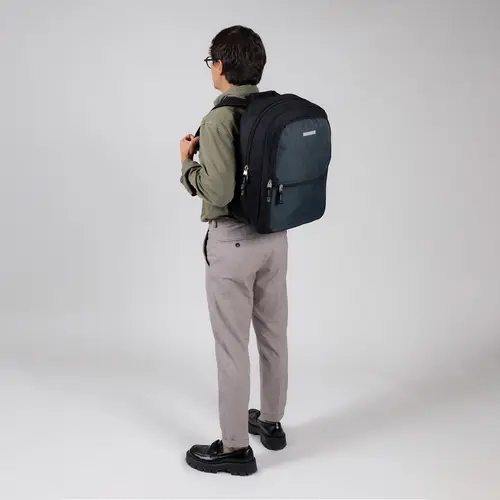 Mochila profesional Chenson Pro gris con organizador y porta laptop - vista 2
