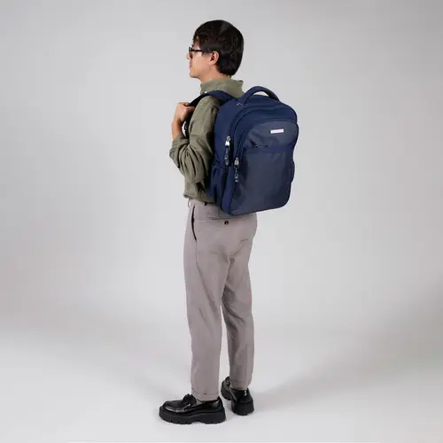 Mochila ejecutiva Chenson Pro azul con organizador interno | Elegancia y funcionalidad - vista 2