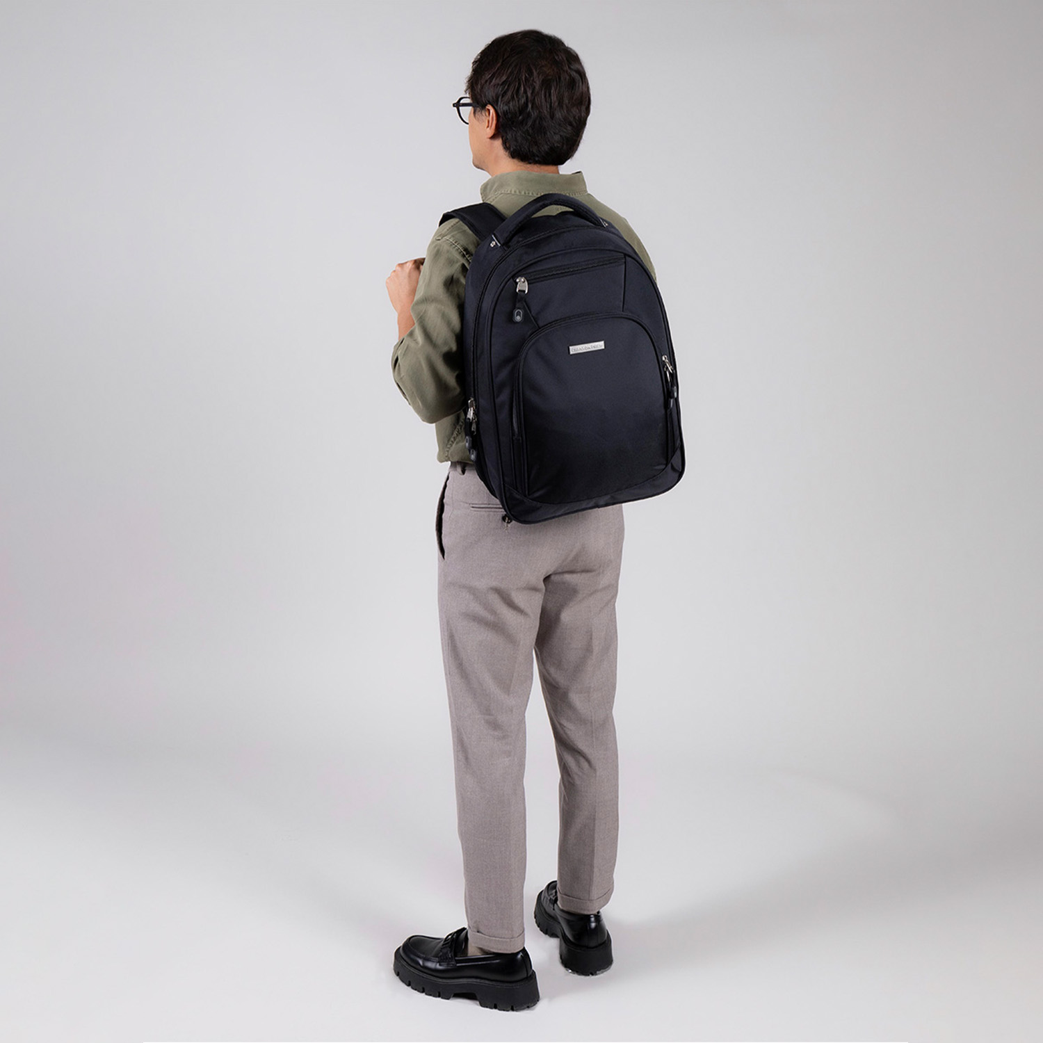 Mochila profesional Chenson Pro negra con organizador y soporte para maleta - vista 2