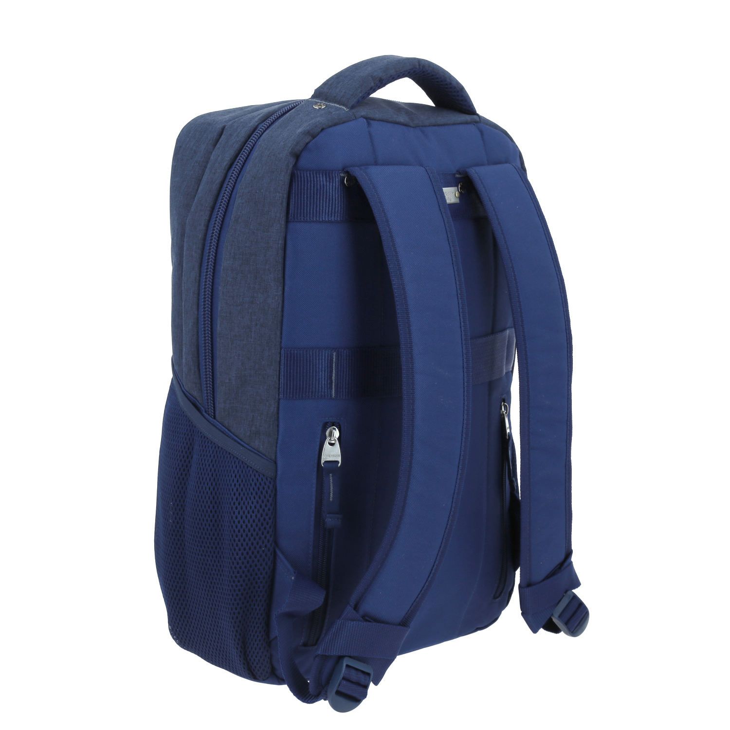 Mochila profesional Chenson Pro azul elegante con soporte para maleta 3