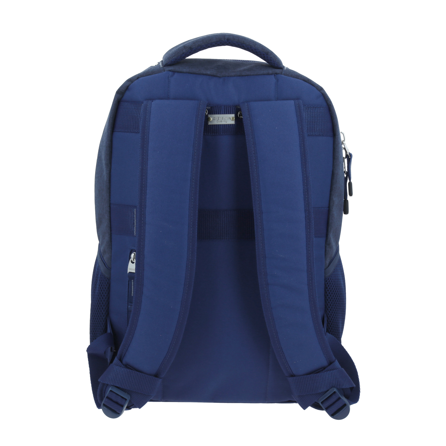 Mochila profesional Chenson Pro azul elegante con soporte para maleta 4