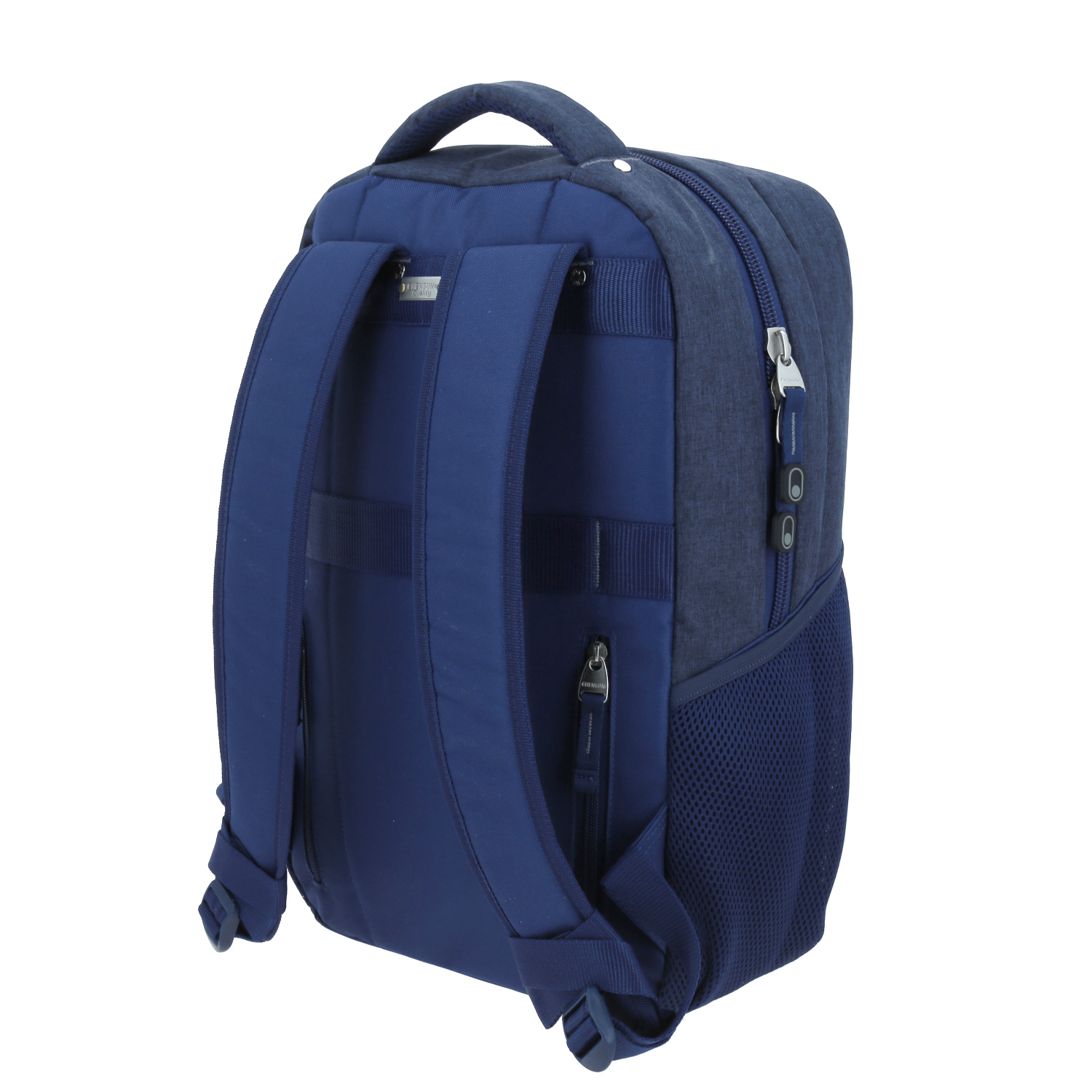 Mochila profesional Chenson Pro azul elegante con soporte para maleta 5