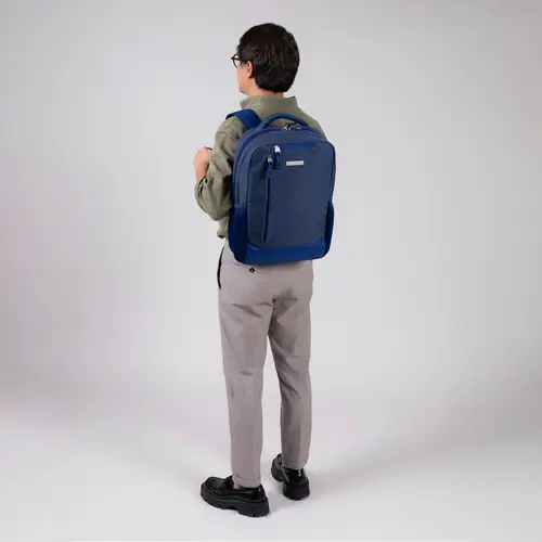Mochila profesional Chenson Pro azul elegante con soporte para maleta - vista 2