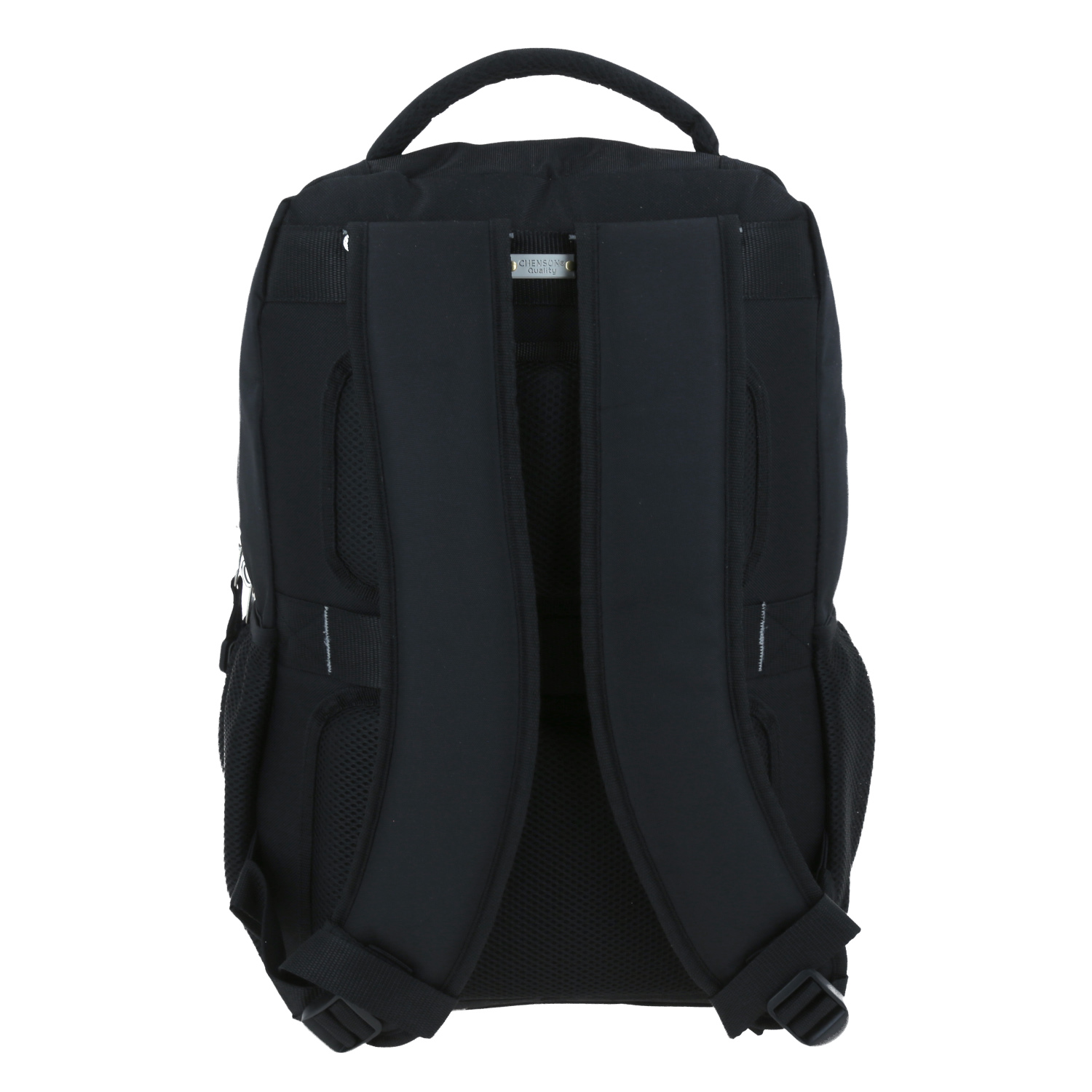 Mochila profesional Chenson Pro negra con soporte para maleta 4