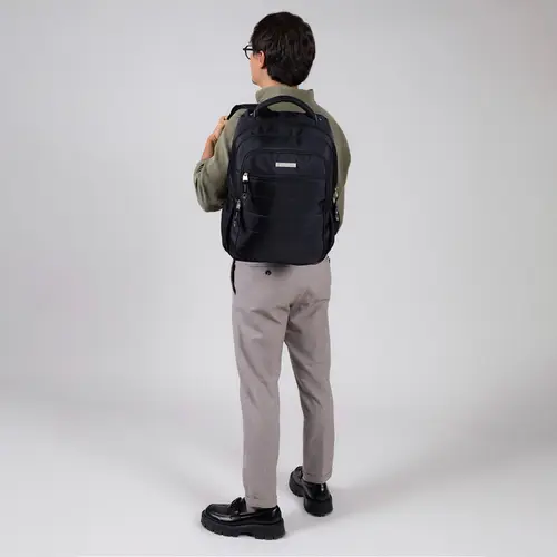 Mochila profesional Chenson Pro negra con soporte para maleta - vista 2