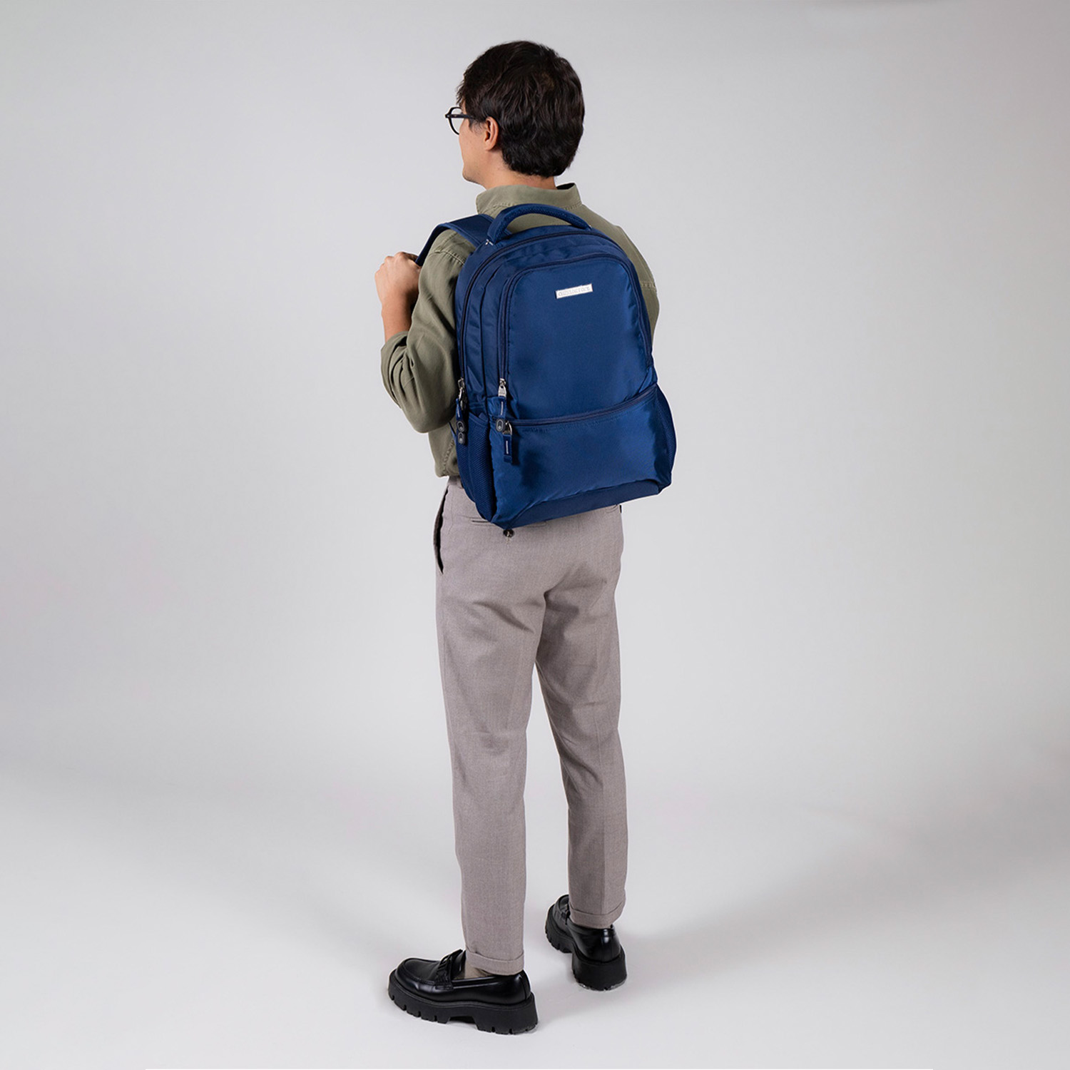 Mochila profesional Chenson Pro azul con soporte para maleta - vista 2
