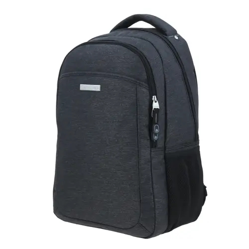 Mochila Ejecutiva Chenson Pro Negra con Soporte Lumbar y Organización - vista 2