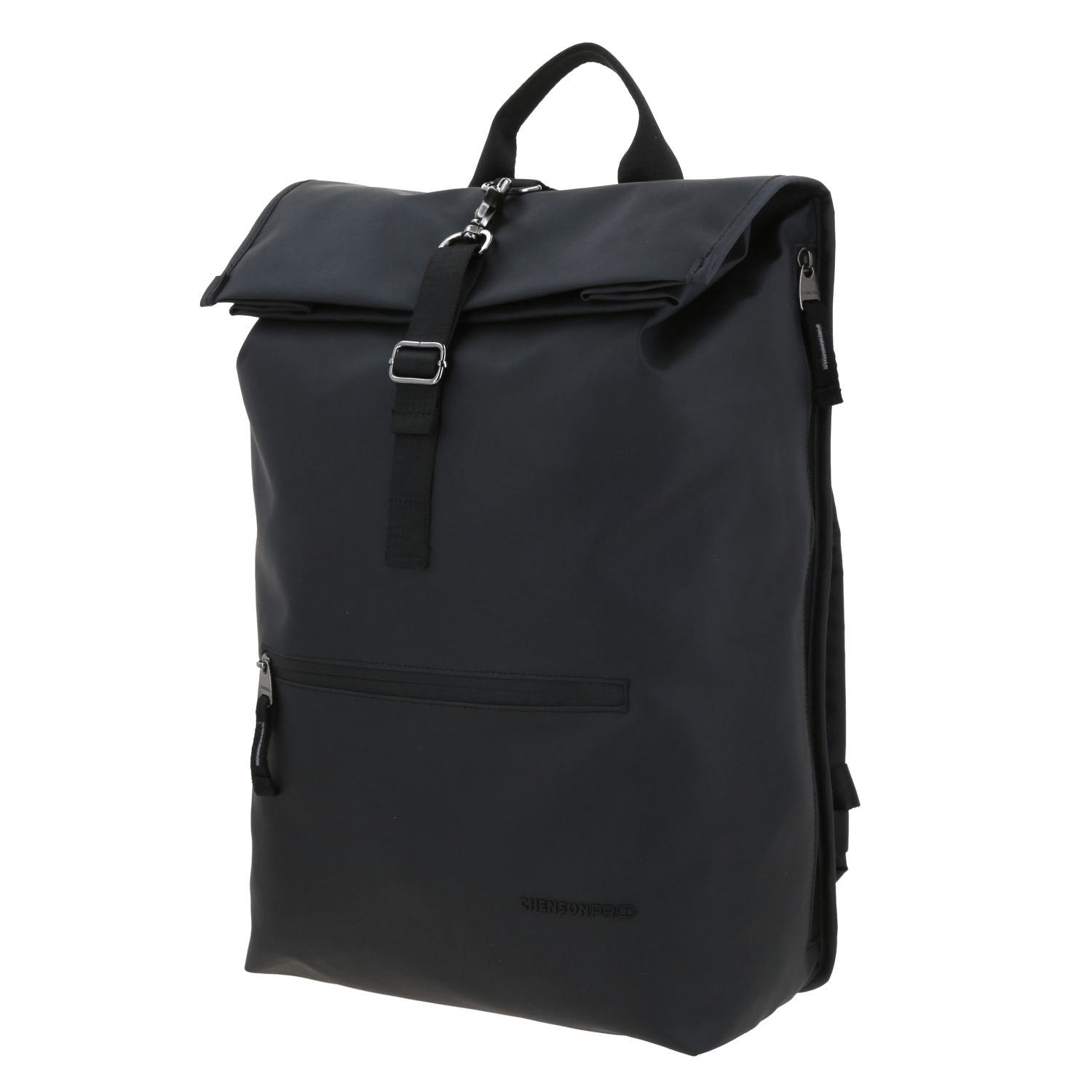 Mochila Ejecutiva Chenson Pro Negra con Tapa Enrollable - Elegante y Funcional 2