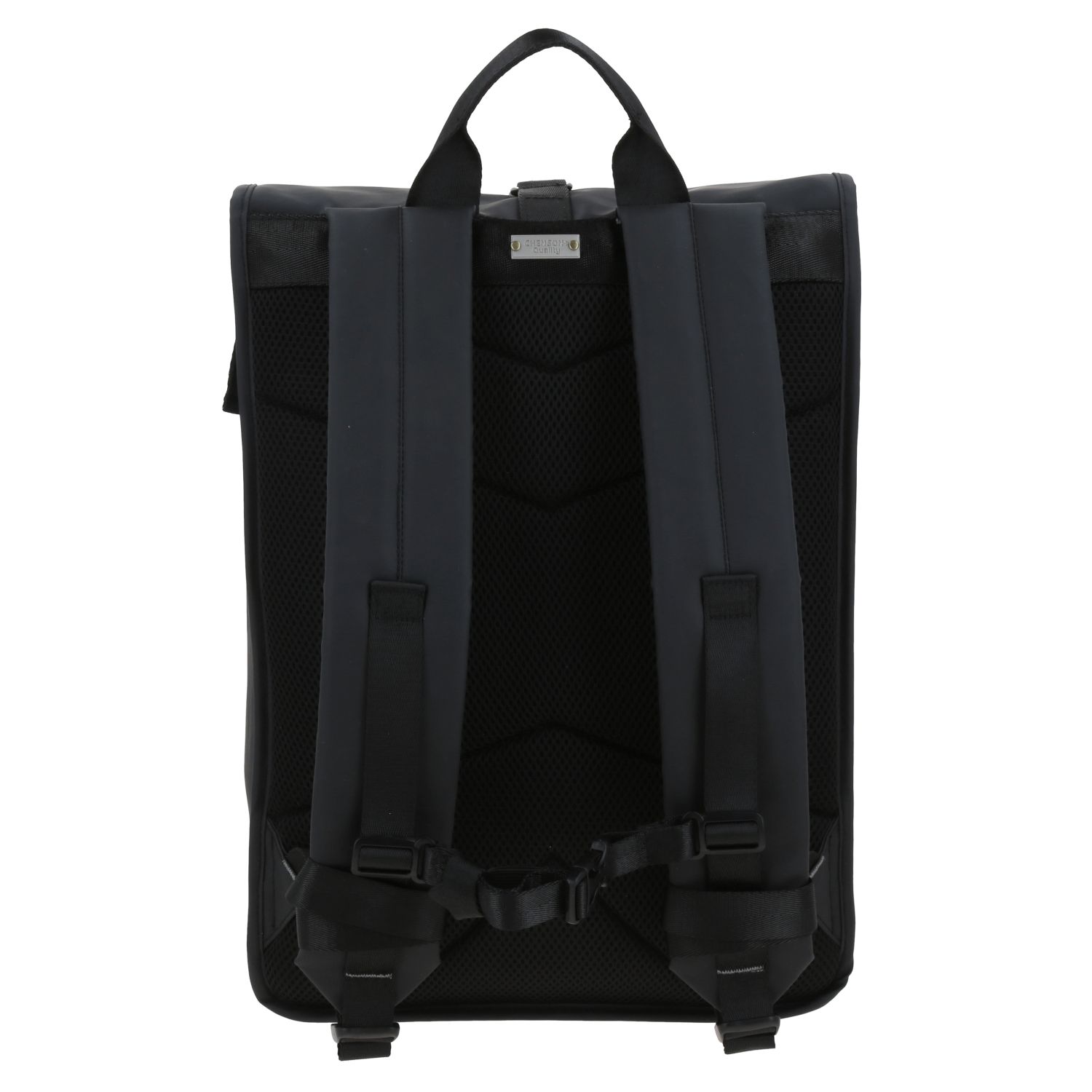 Mochila Ejecutiva Chenson Pro Negra con Tapa Enrollable - Elegante y Funcional 4